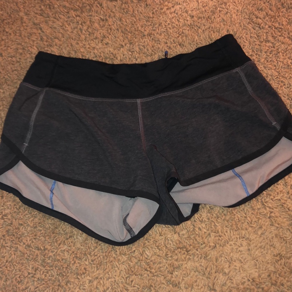 grey lululemon shorts